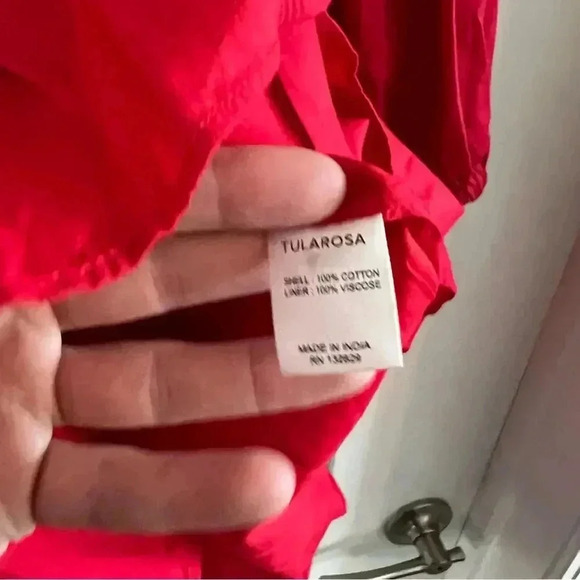 Tularosa Maida Ruffle Dress Cinco De Mayo Summer Size Medium - Picture 5 of 6